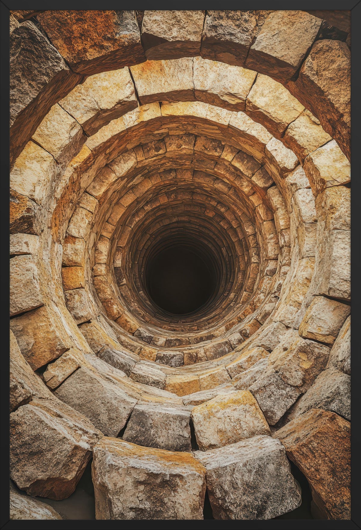 The Abyss — poster in a black frame, front view