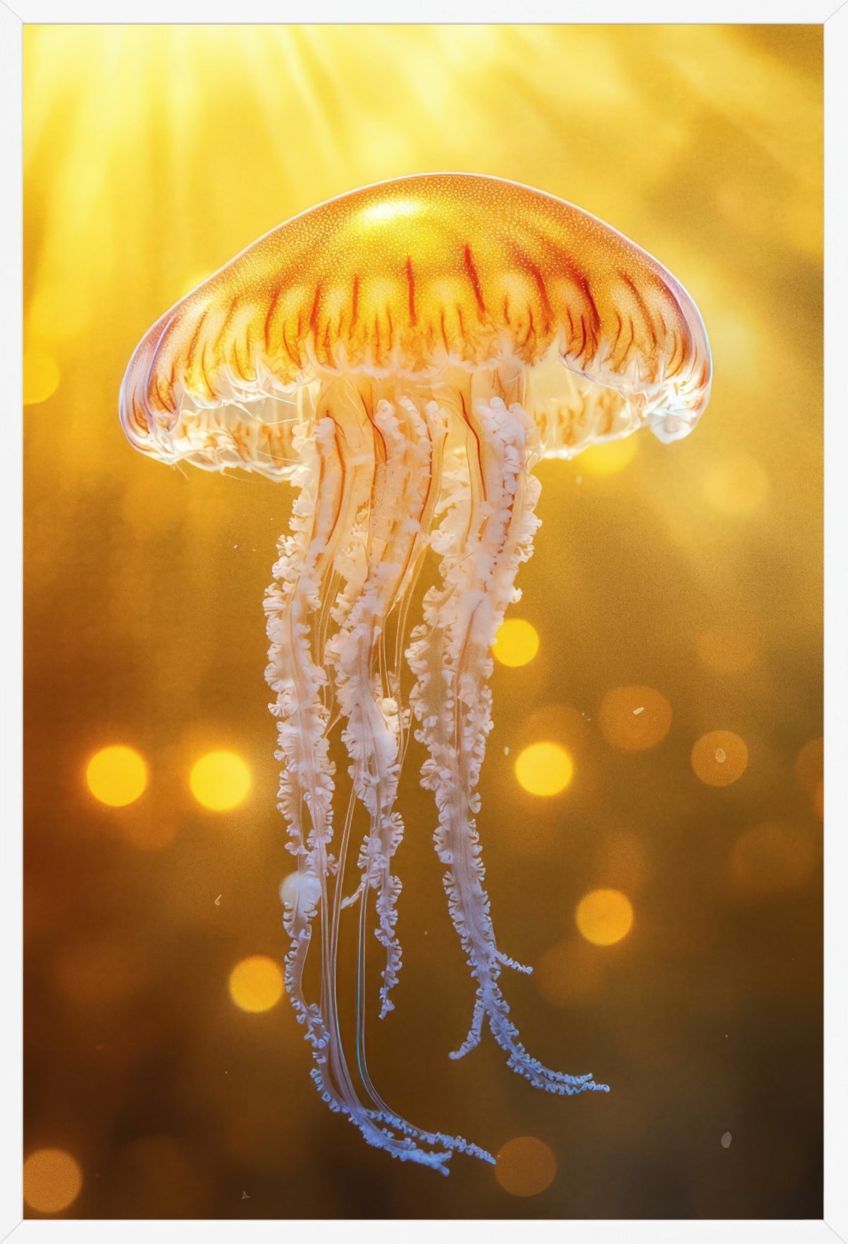 The Dawn — poster in a white frame, front view
