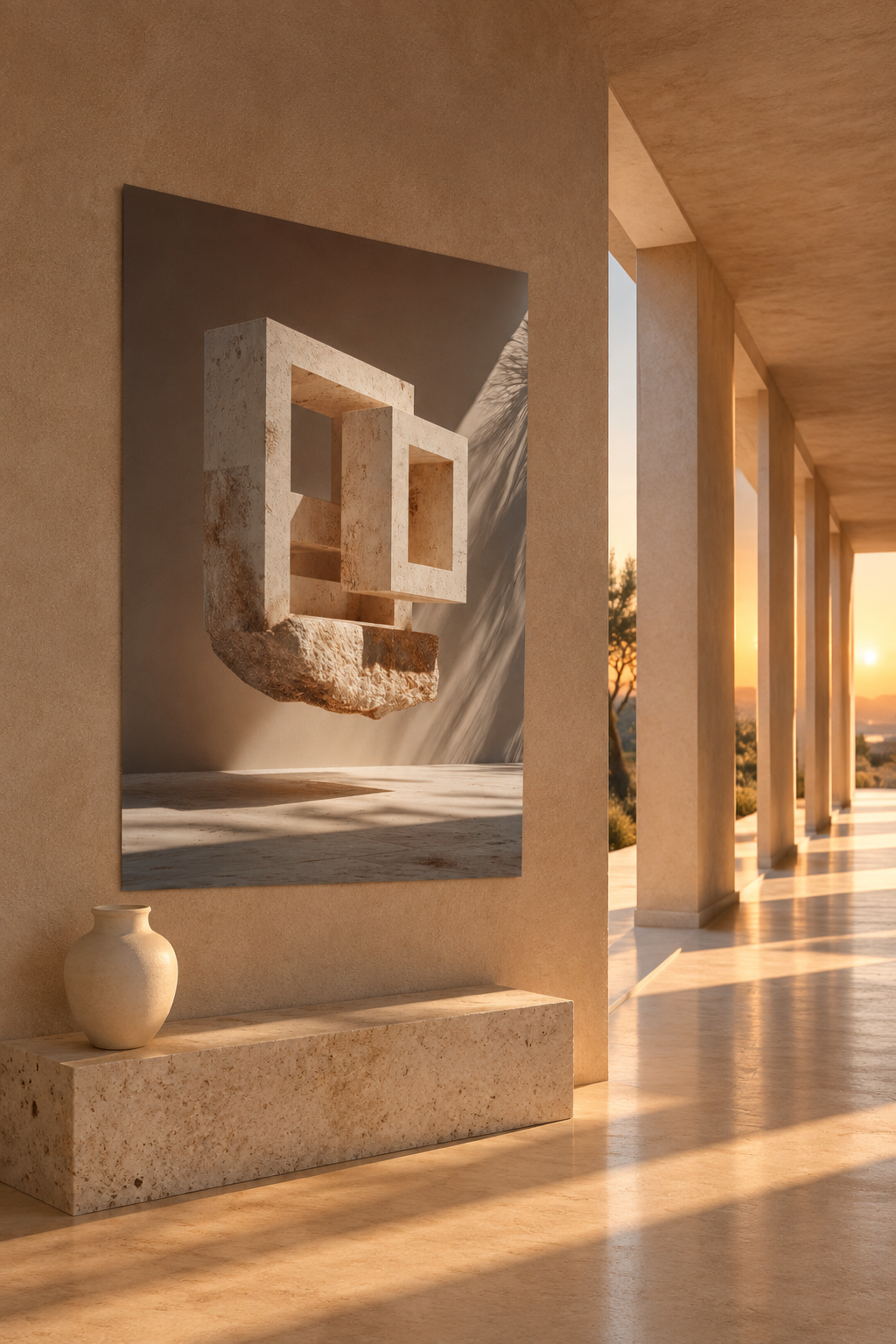 The Hollowed Block in a Mediterranean gallery