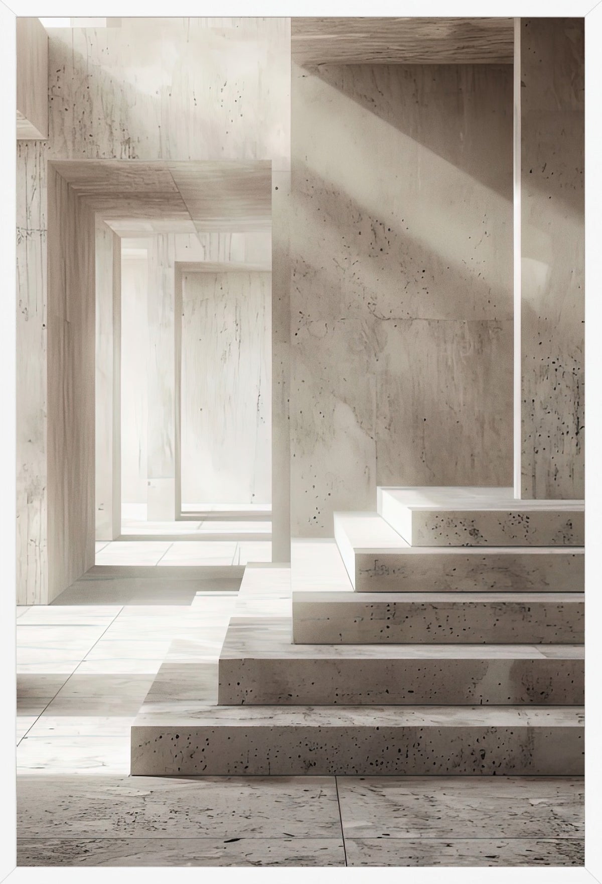 The Niche Corridor — poster in a white frame, front view