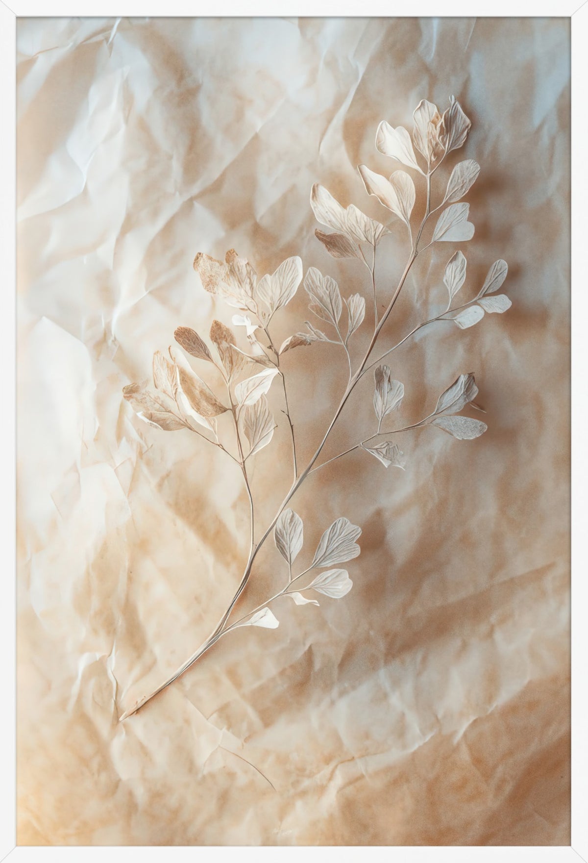 The Crumpled — poster in a white frame, front view