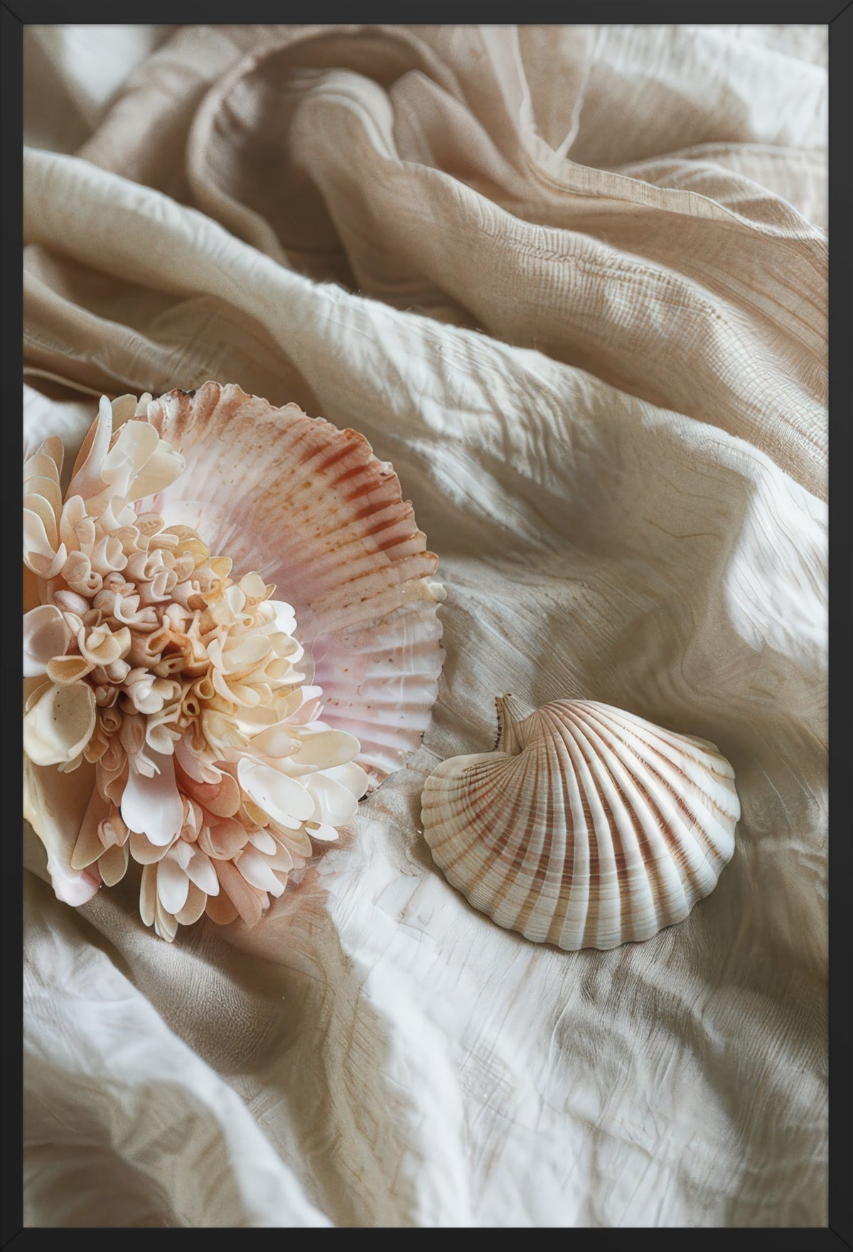 Mother-of-Pearl Nest — poster in a black frame, front view