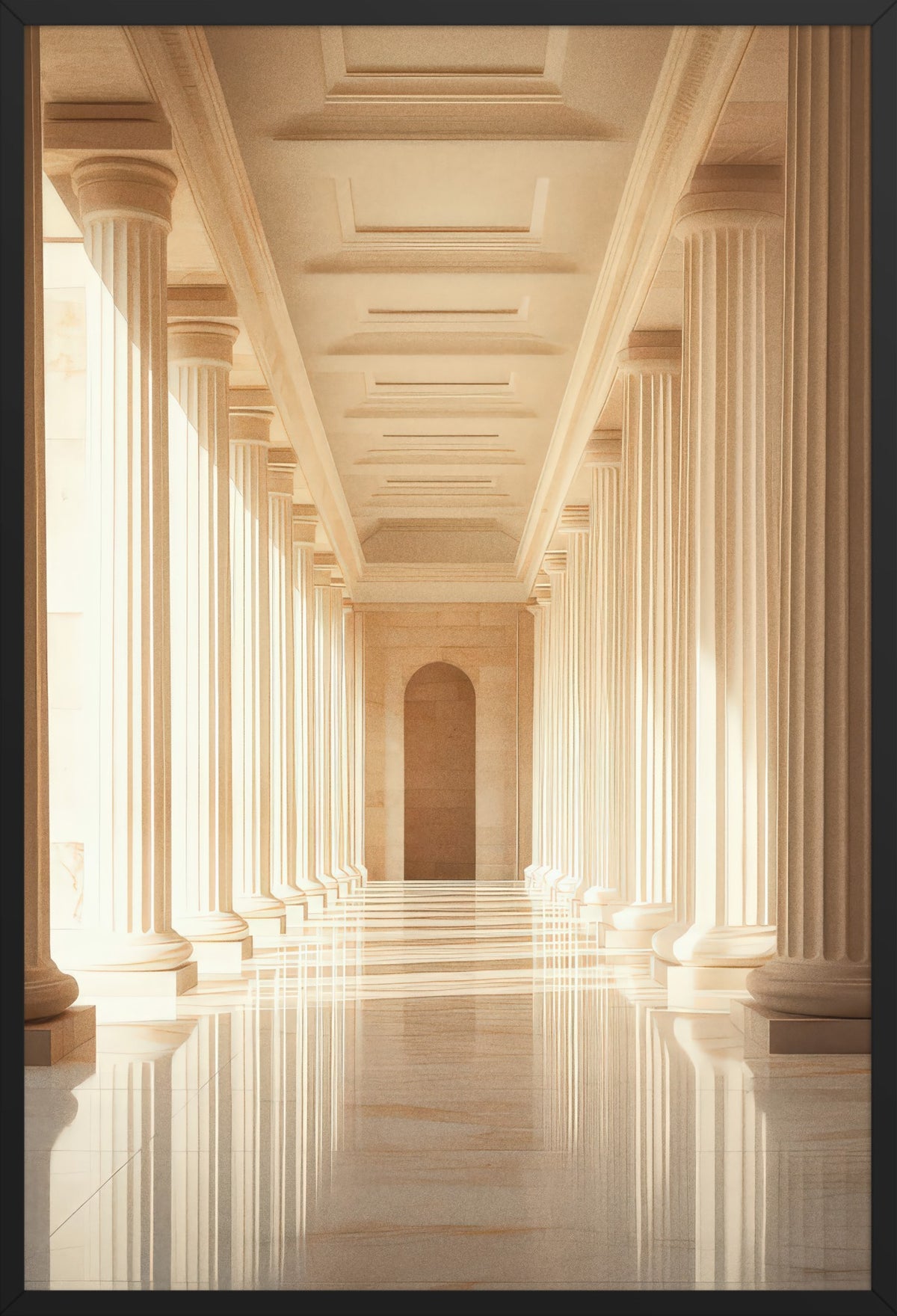 The Palace — poster in a black frame, front view