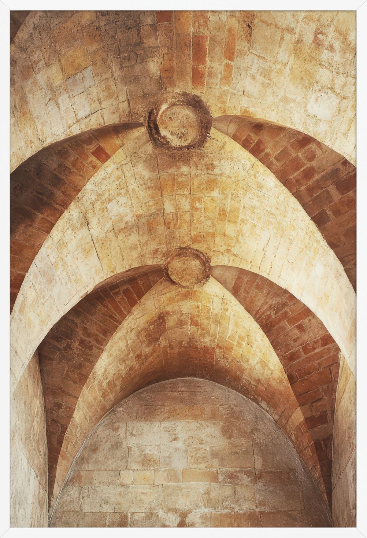 The Romanesque Arches — poster in a white frame, front view