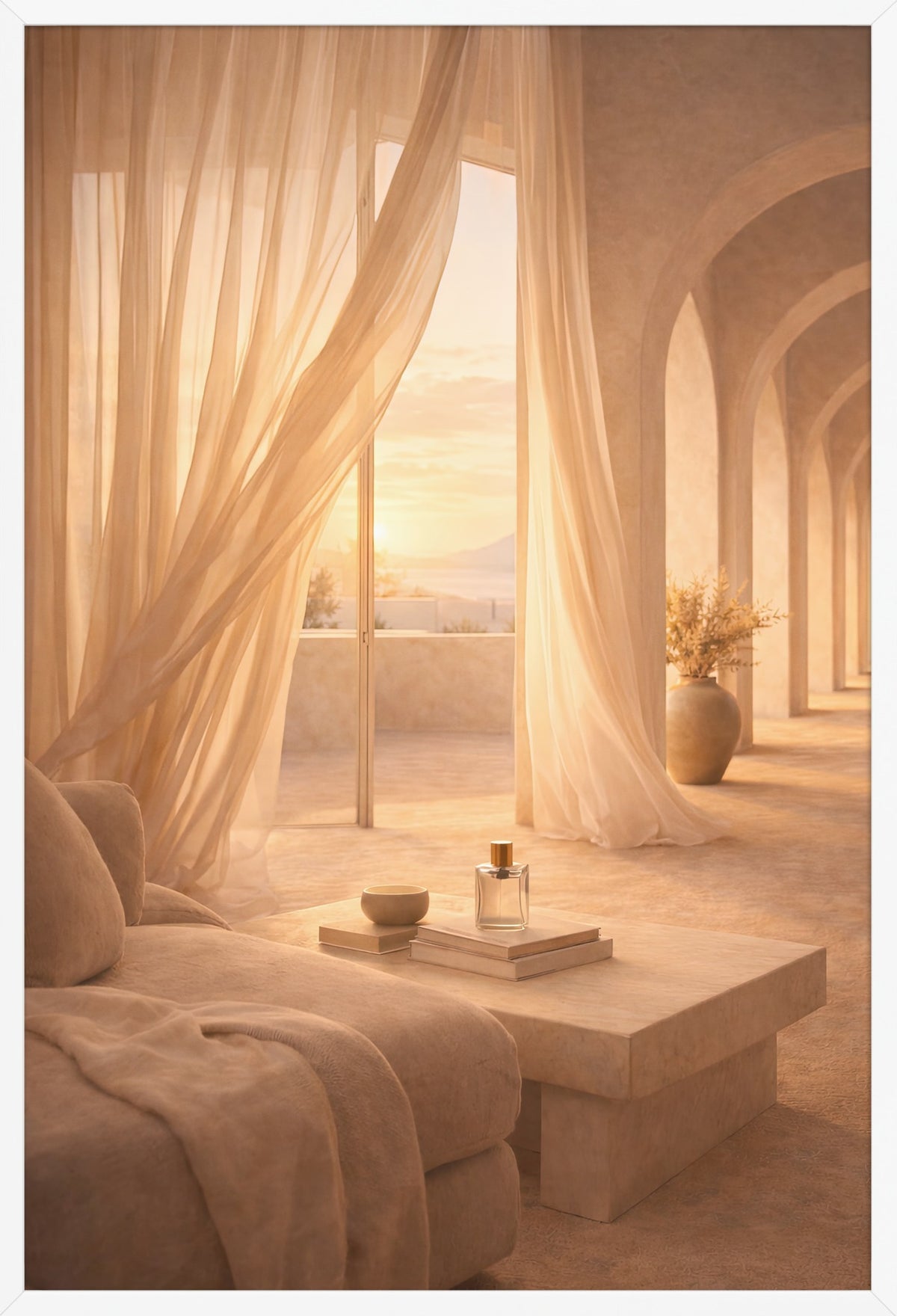 Arc Light — poster in a white frame, front view