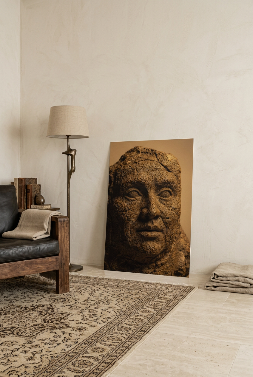 Stone Soul — unframed poster leaning on the floor