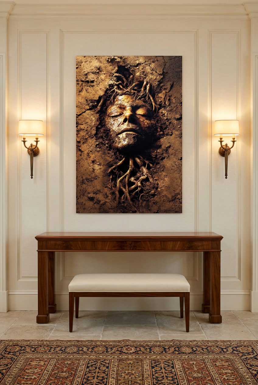 Soul of Earth — unframed poster in an entryway