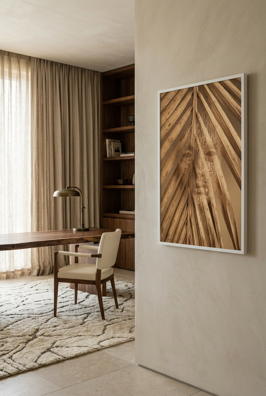 Plant Soul — poster in a white frame in a home office