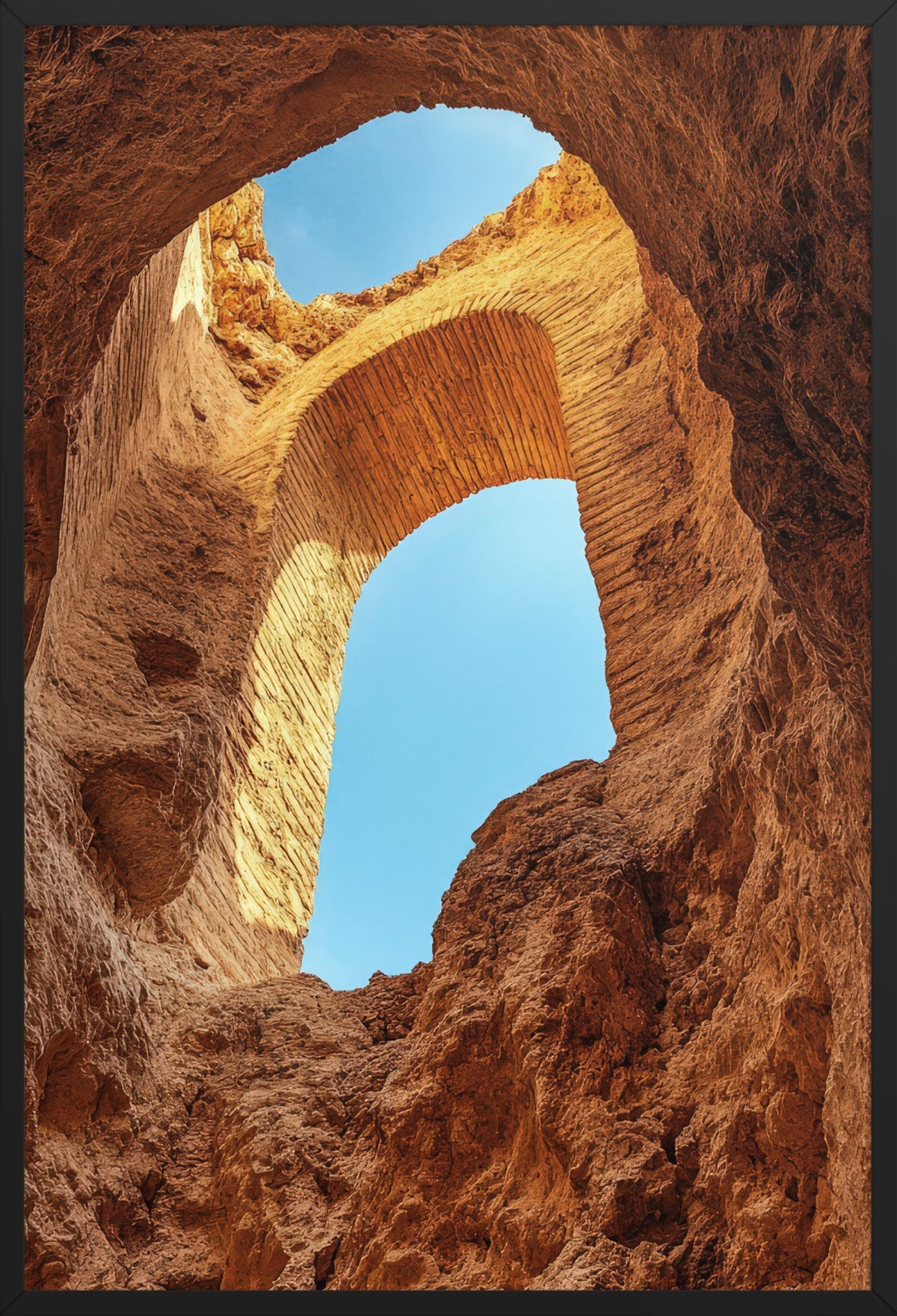 The Canyon Eye — poster in a black frame, front view