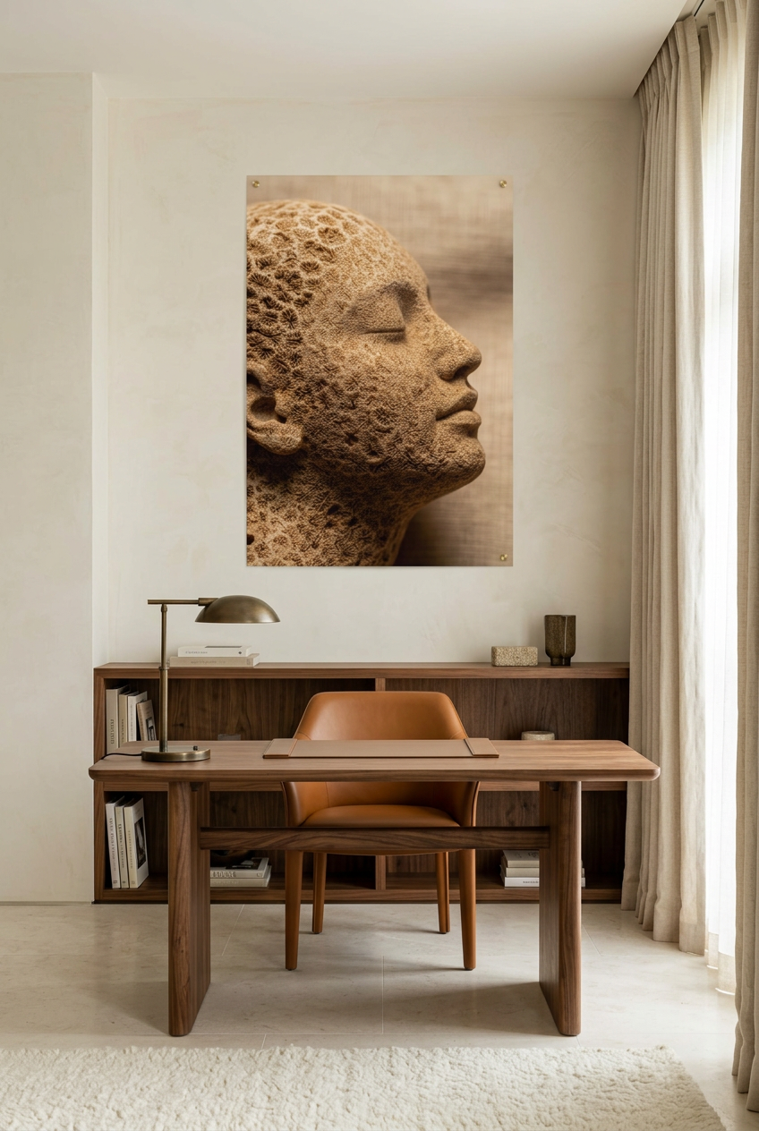 Coral Skin — unframed poster in a home office