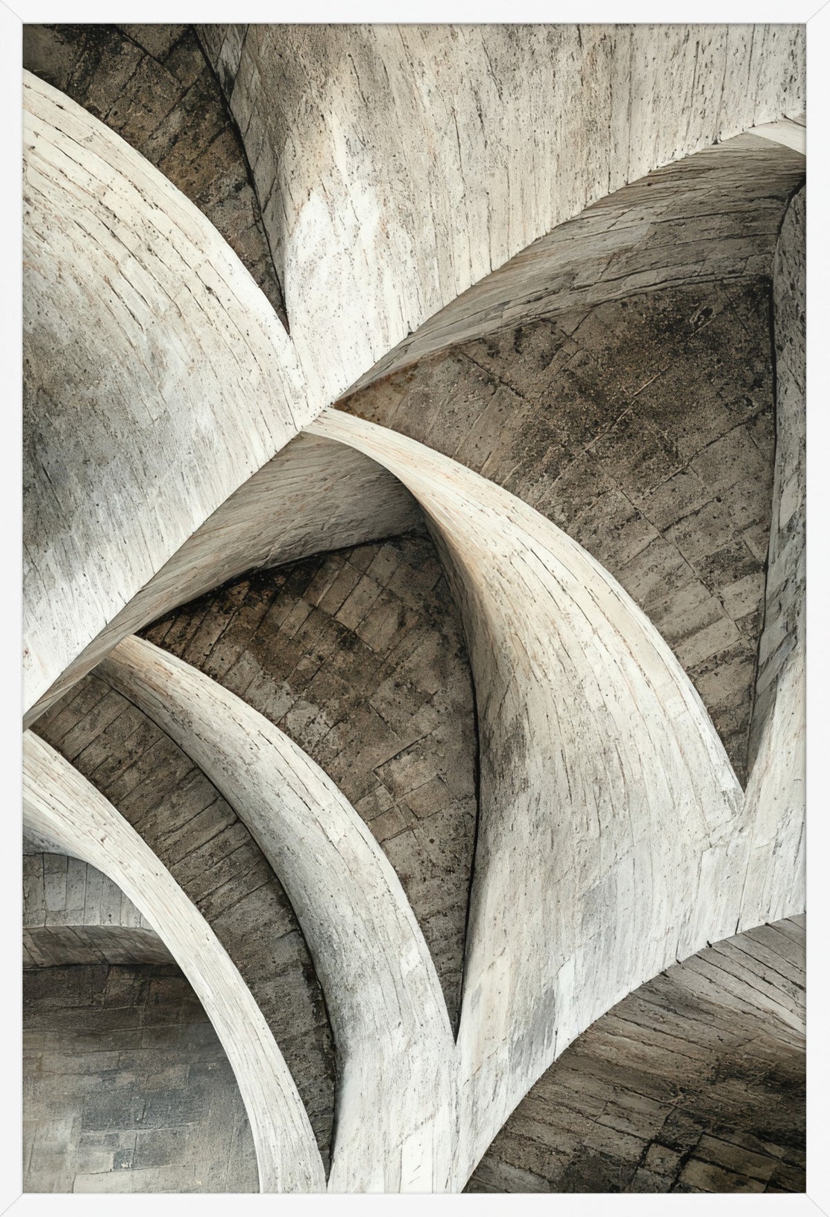 The Concrete Spiral — poster in a white frame, front view