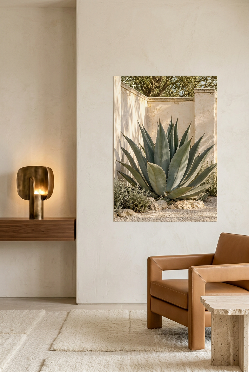 The Great Agave — unframed poster in a living room