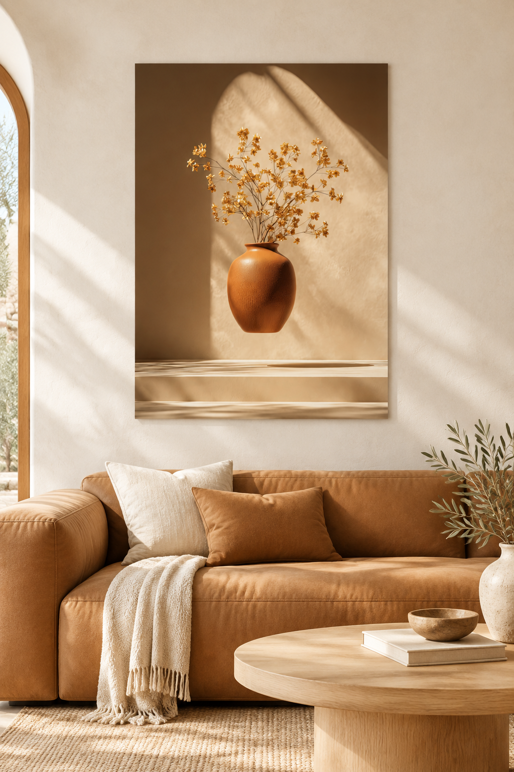 The Golden Sheaf in a Mediterranean living room