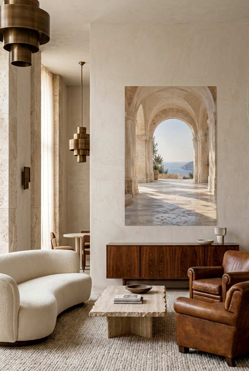 The Open Vault — unframed poster in a living room