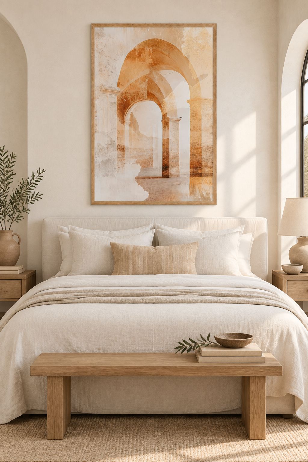 Le Arcate d'Ocra in una camera da letto