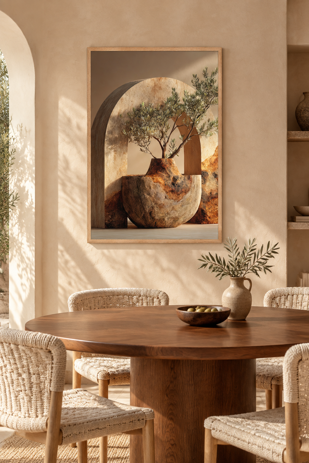 The Olive Tree in the Bowl in a dining room