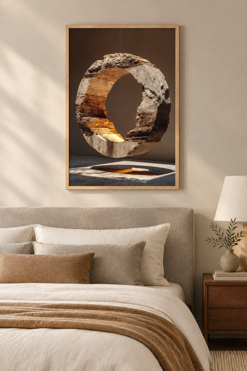 De Stenen Halo in een slaapkamer