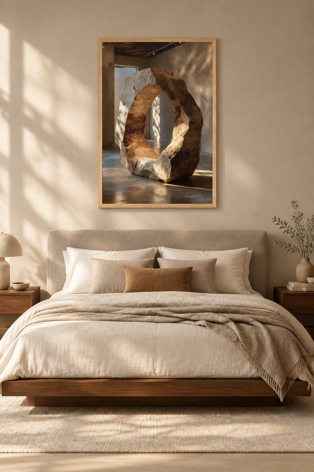 Der schwebende Bogen in einem Schlafzimmer