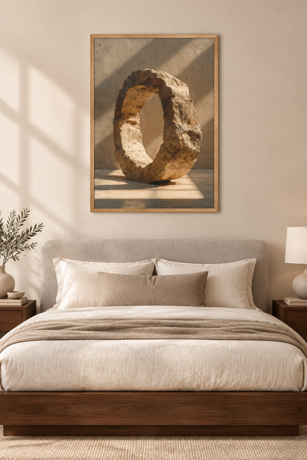 The Pierced Monolith in a bedroom