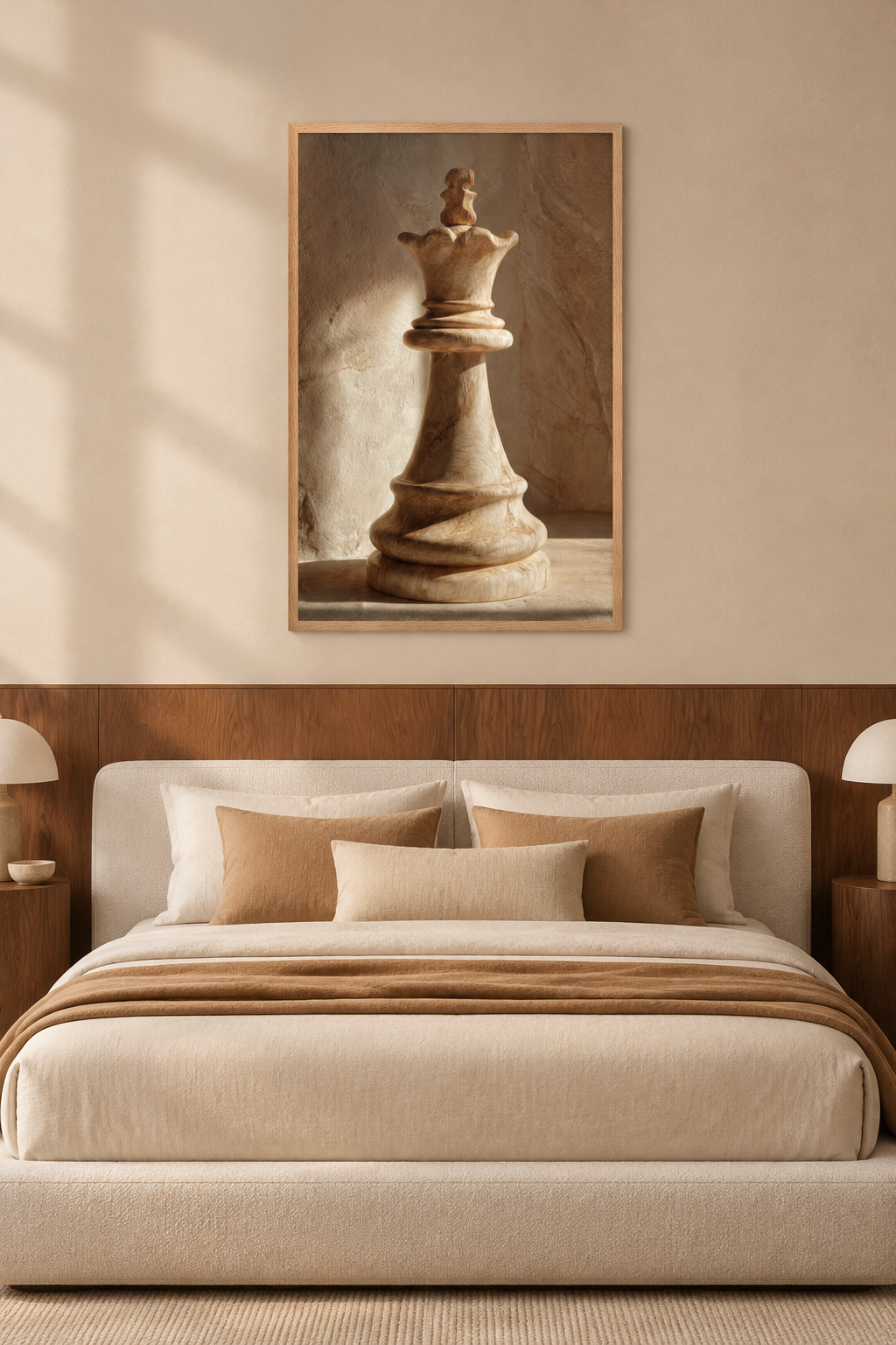 Der Travertinkönig in einem Schlafzimmer