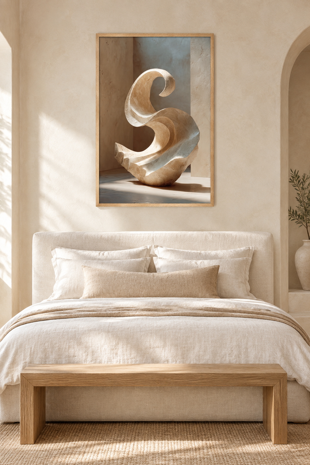 L'Onda di Pietra in una camera da letto
