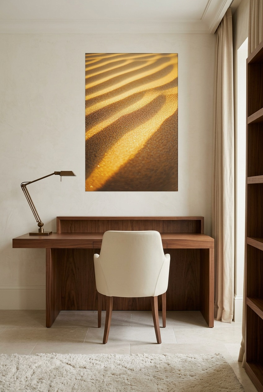 Les Sillons d’Or — poster zonder lijst in een werkkamer