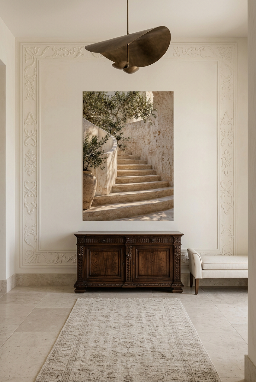De Wenteltrap — poster in een hal