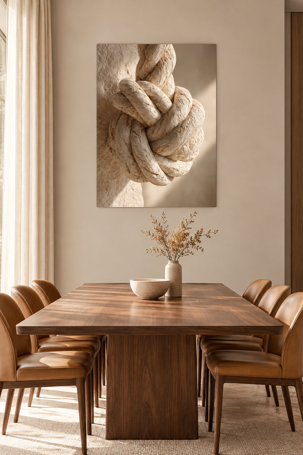 De Zeemansknoop in een eetkamer