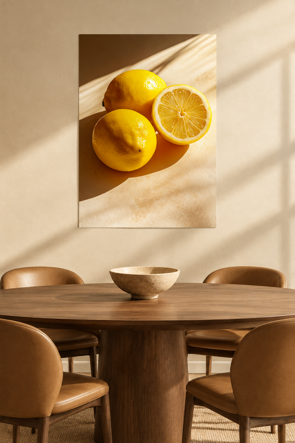 De Citroenen in de Zon in een eetkamer