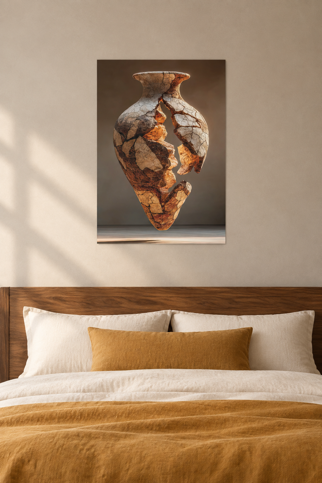 The Crackled Amphora in a bedroom