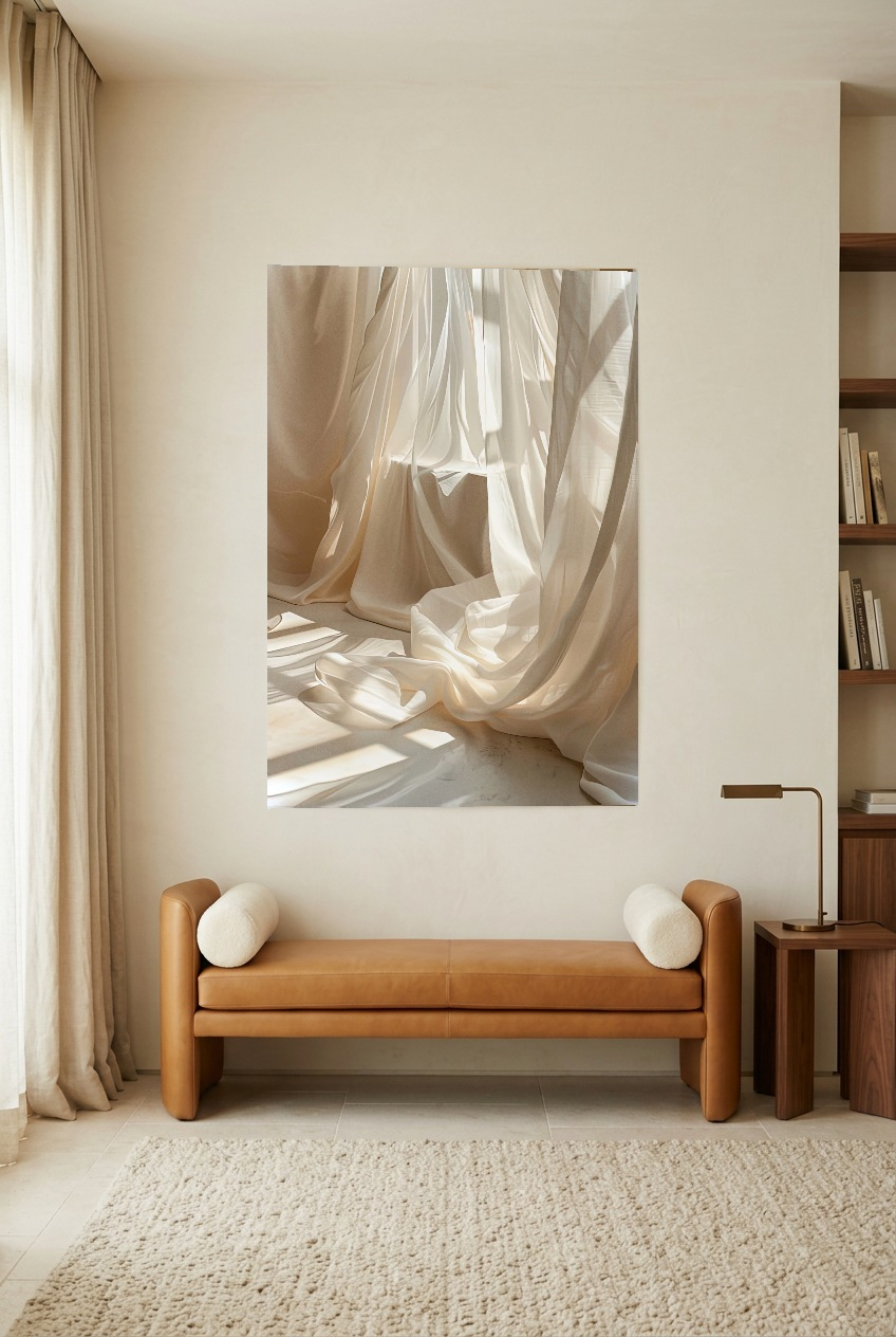 Le Voile Translucide — poster senza cornice in una sala di lettura