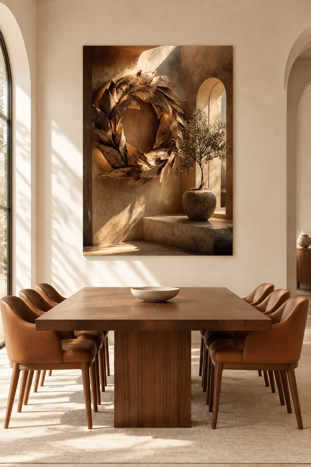 The Olive Wreath in a dining room