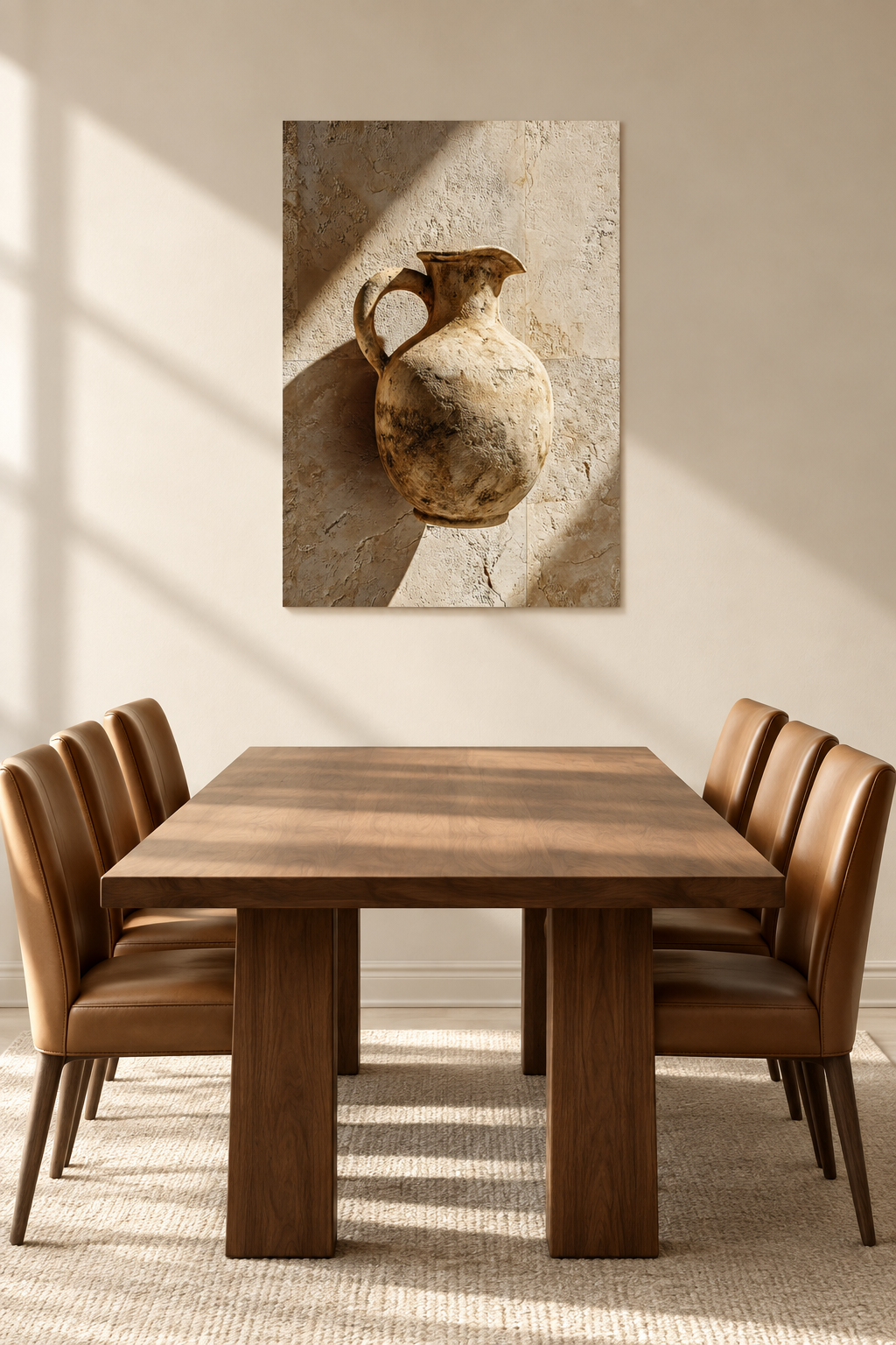Der Krug aus Stein in einem Esszimmer