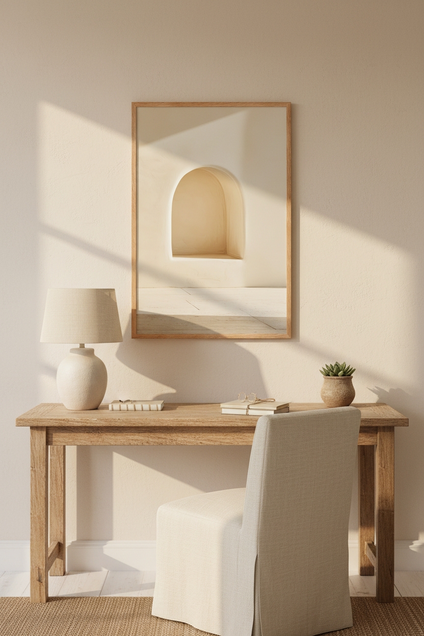L'Arche Blanche — décoration murale méditerranéenne blanche et crème