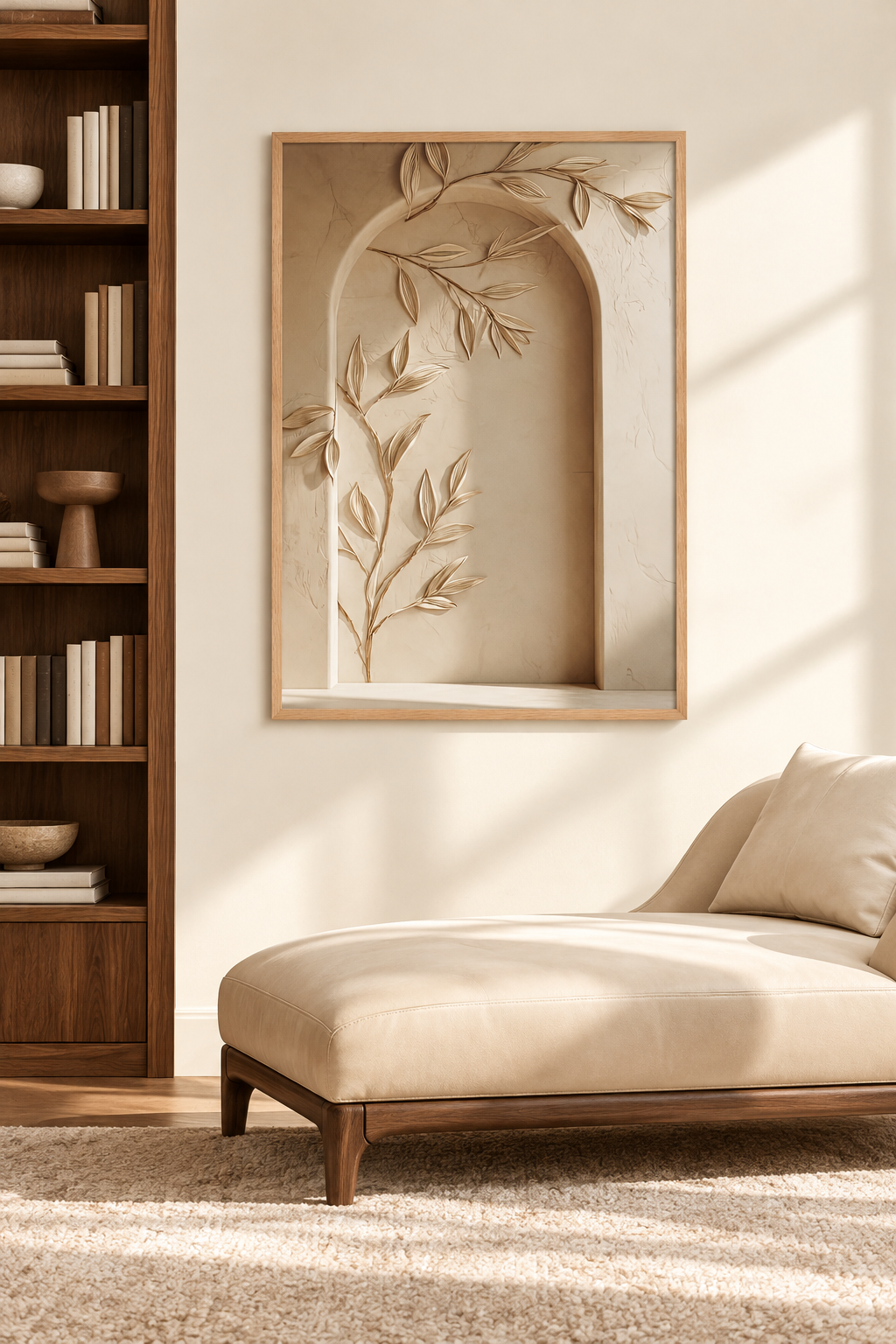 The Leafy Arcade in a reading nook