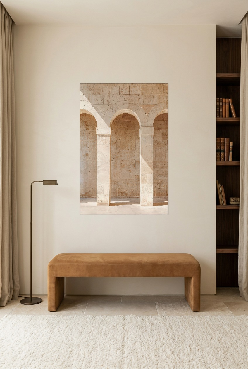 Les Trois Arches — poster sem moldura numa sala de leitura