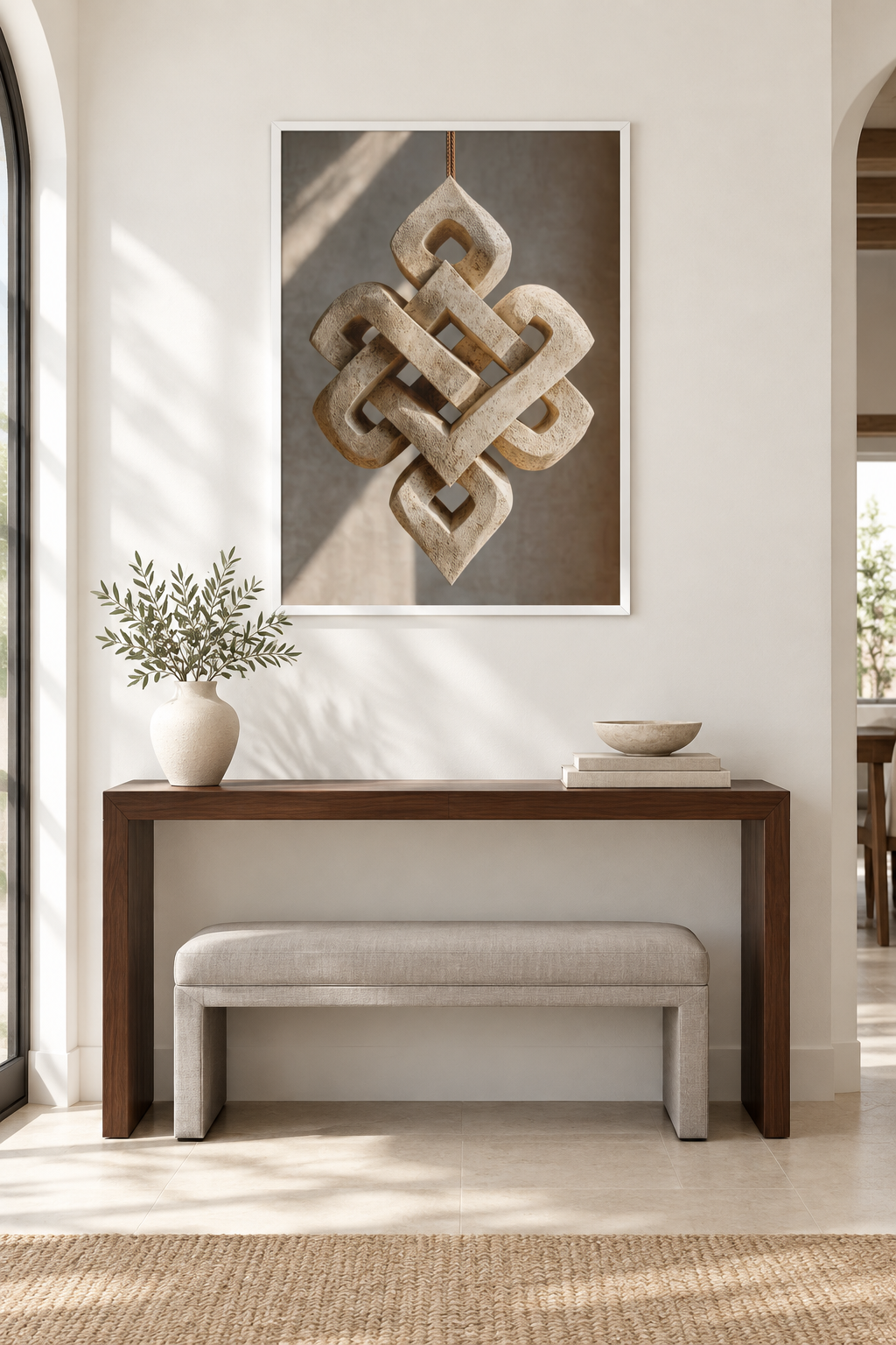 The Stone Knot with a white frame