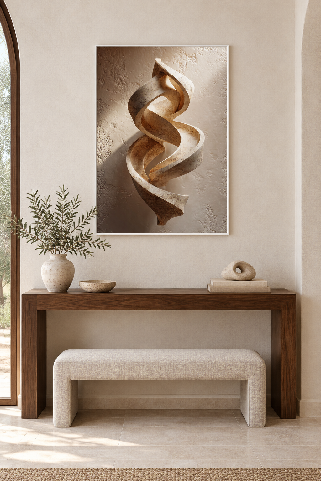 The Twisted Ribbon with a white frame