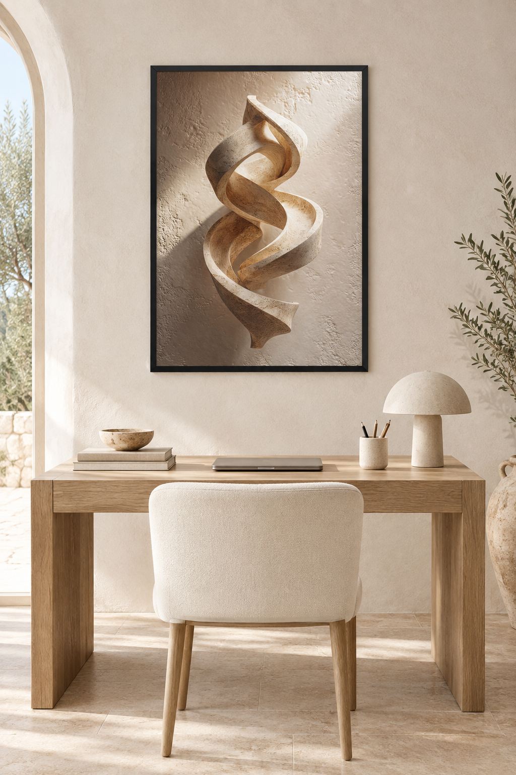 The Twisted Ribbon with a black frame