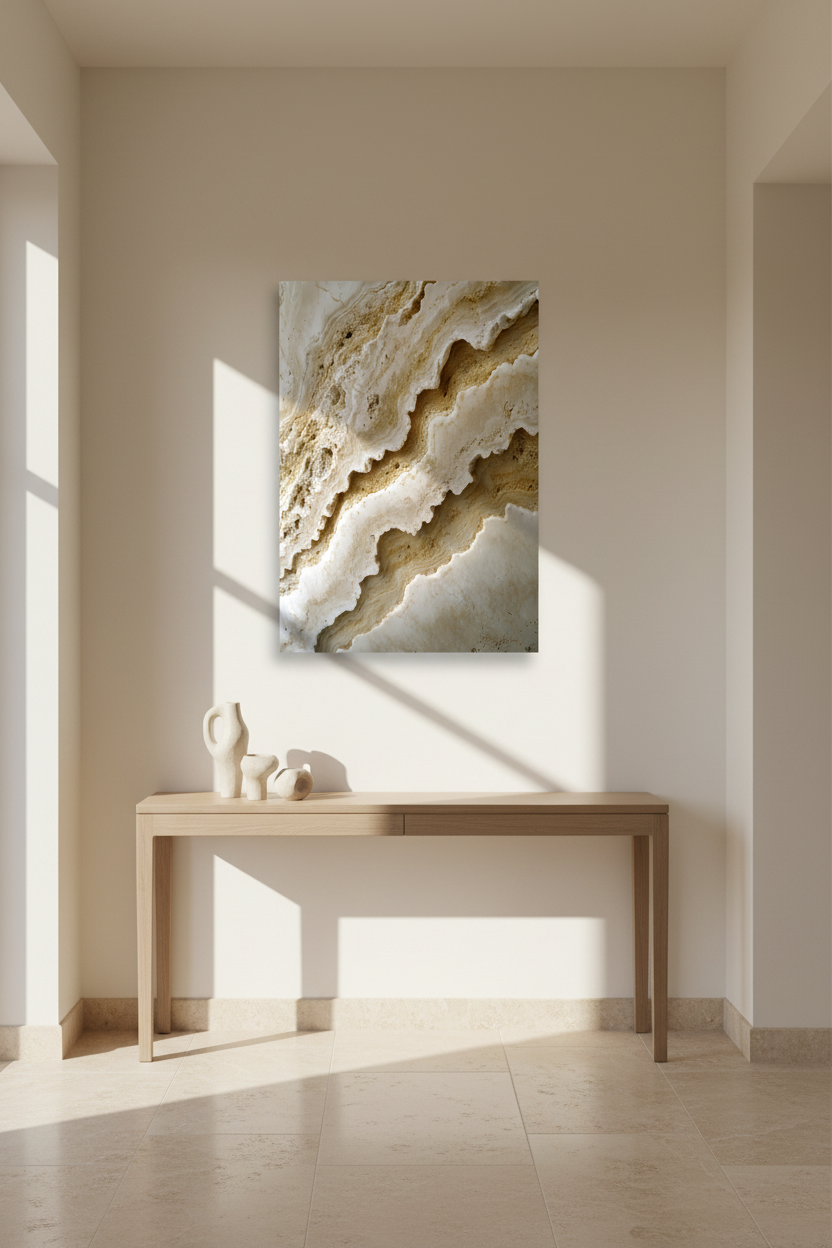 Vagues de Travertin - Entrée