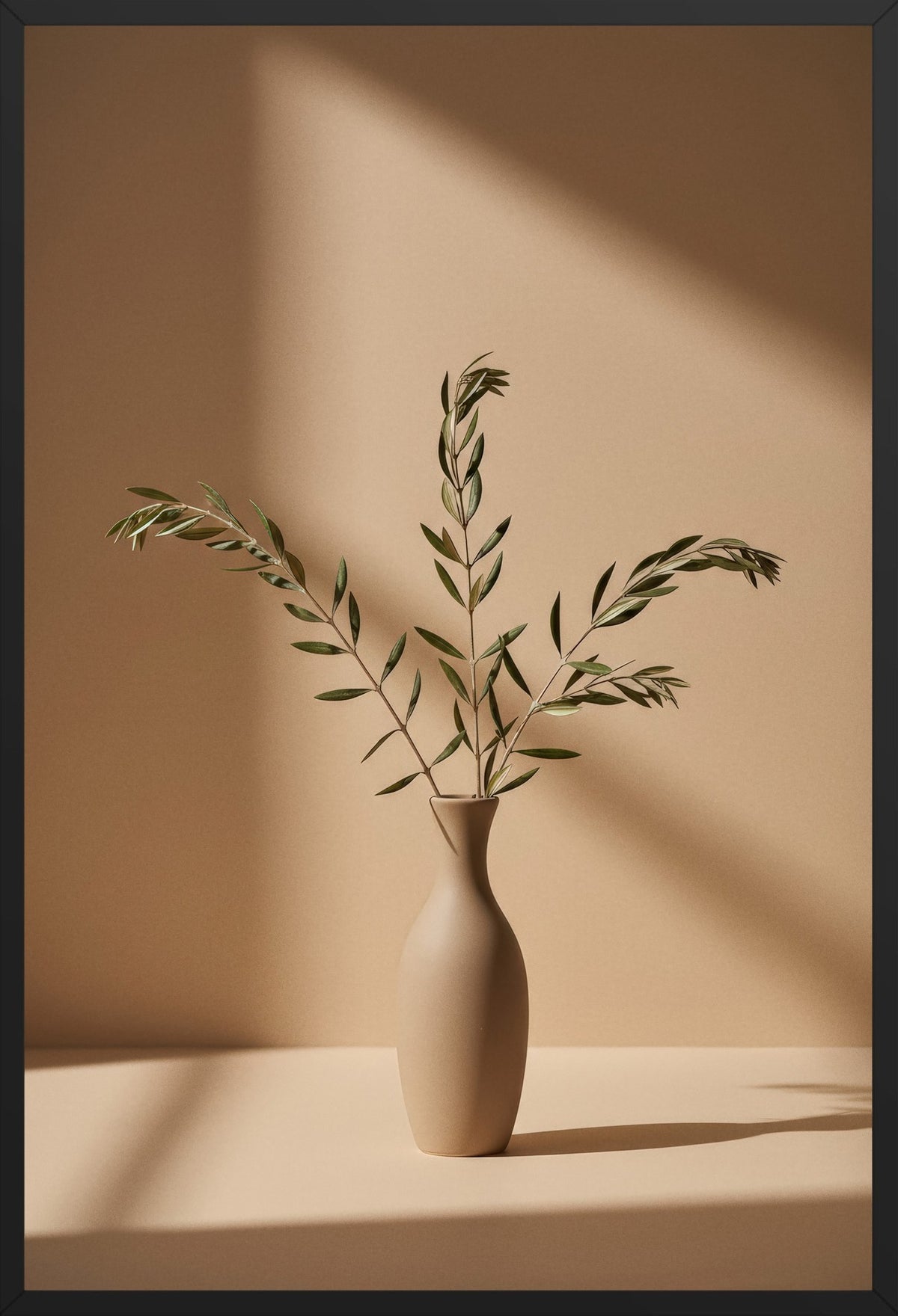 Vaso all'Olivo — poster con cornice nera, vista frontale