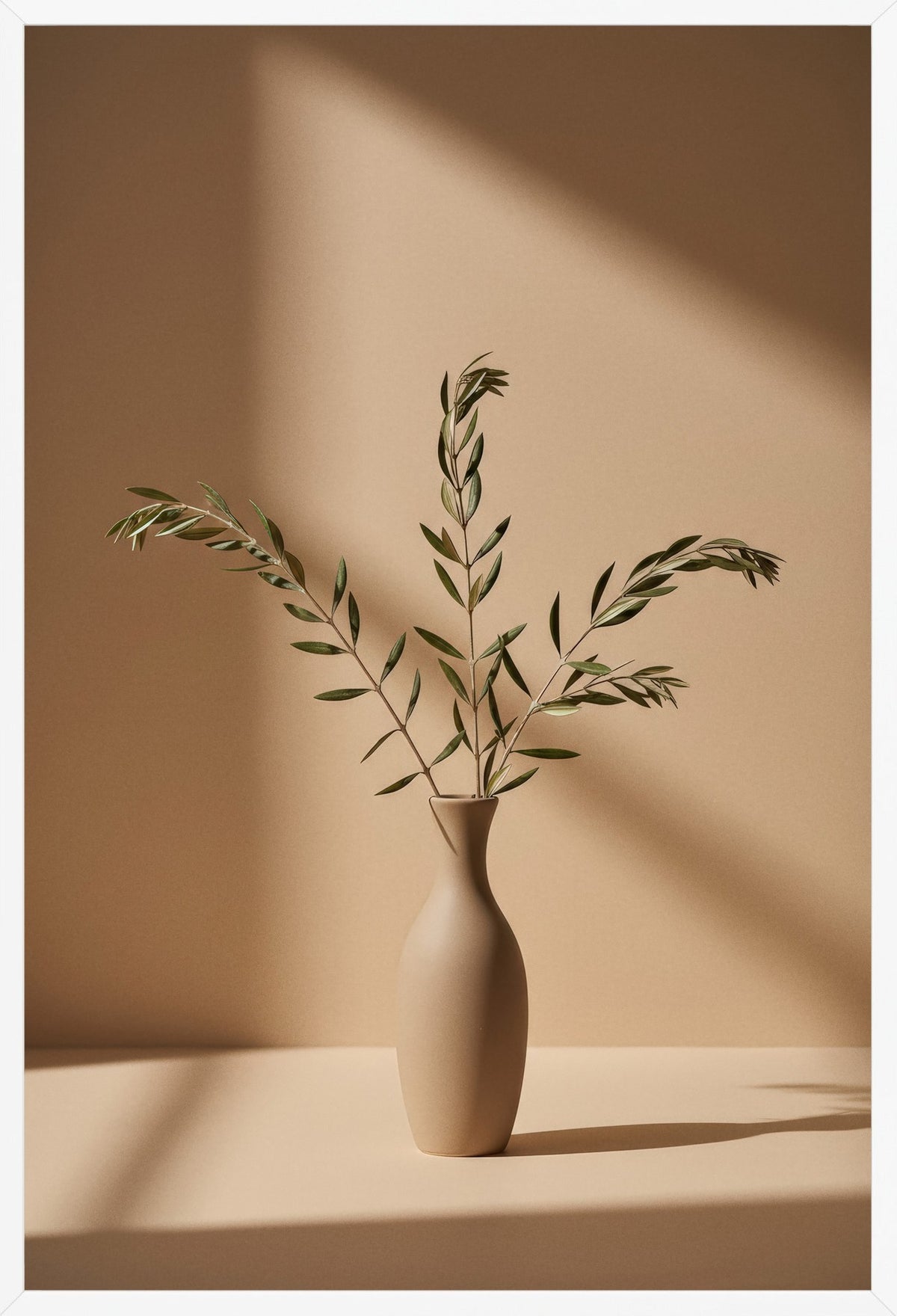 Vaso all'Olivo — poster con cornice bianca, vista frontale