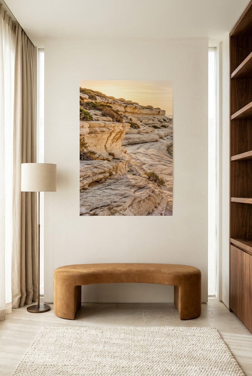 Le Rivage Calcaire — affiche sans cadre dans un coin lecture