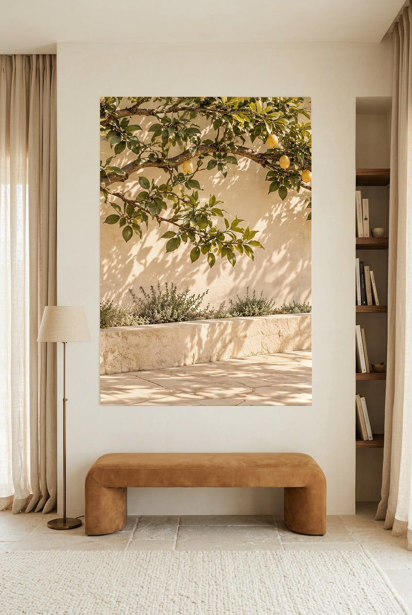 Les Citrons Suspendus — affiche sans cadre dans un coin lecture