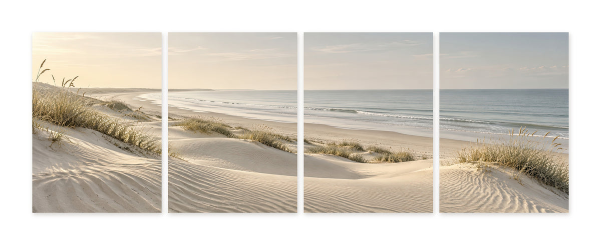Les Dunes du Rivage — quadriptyque, poster sans cadre