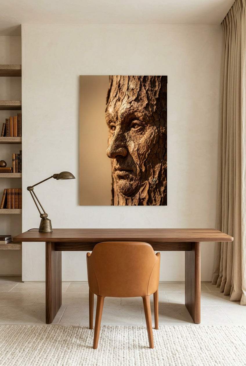 O Antigo — poster sem moldura num escritório