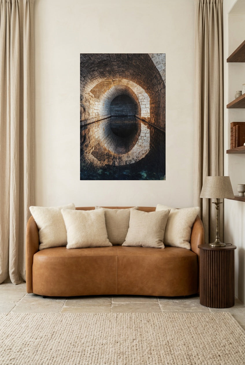 Le Passage Secret — unframed poster in a reading room
