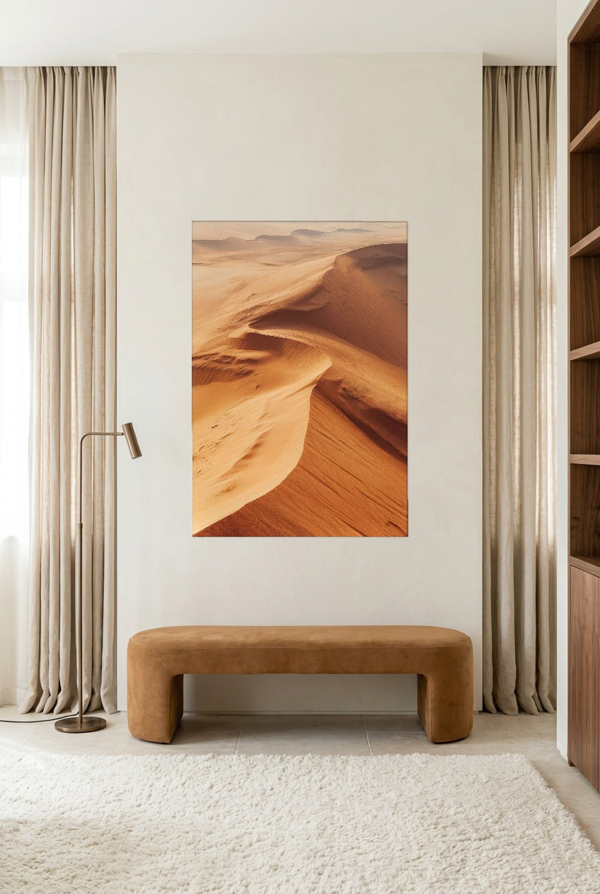 The Crests of the Sahara — unframed poster in a reading room