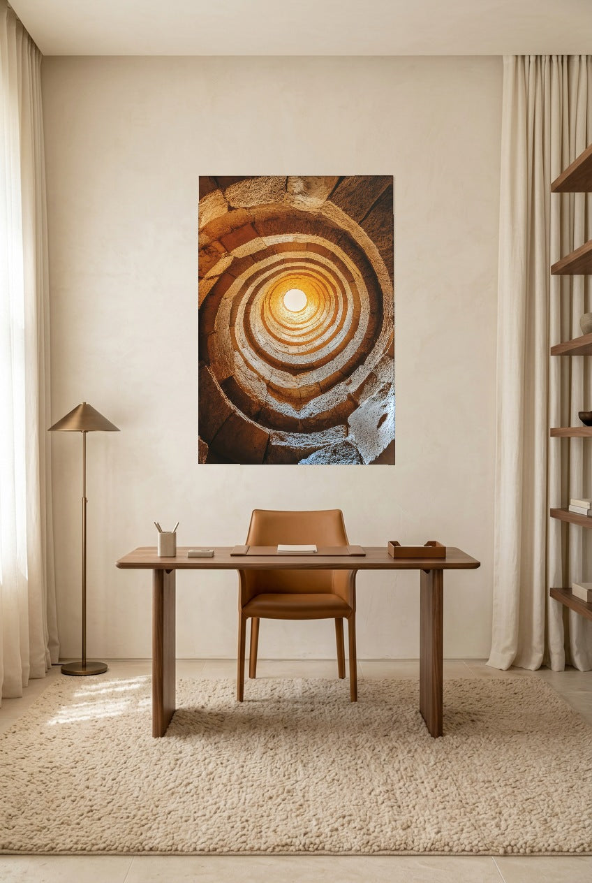 O Oráculo — poster sem moldura num escritório
