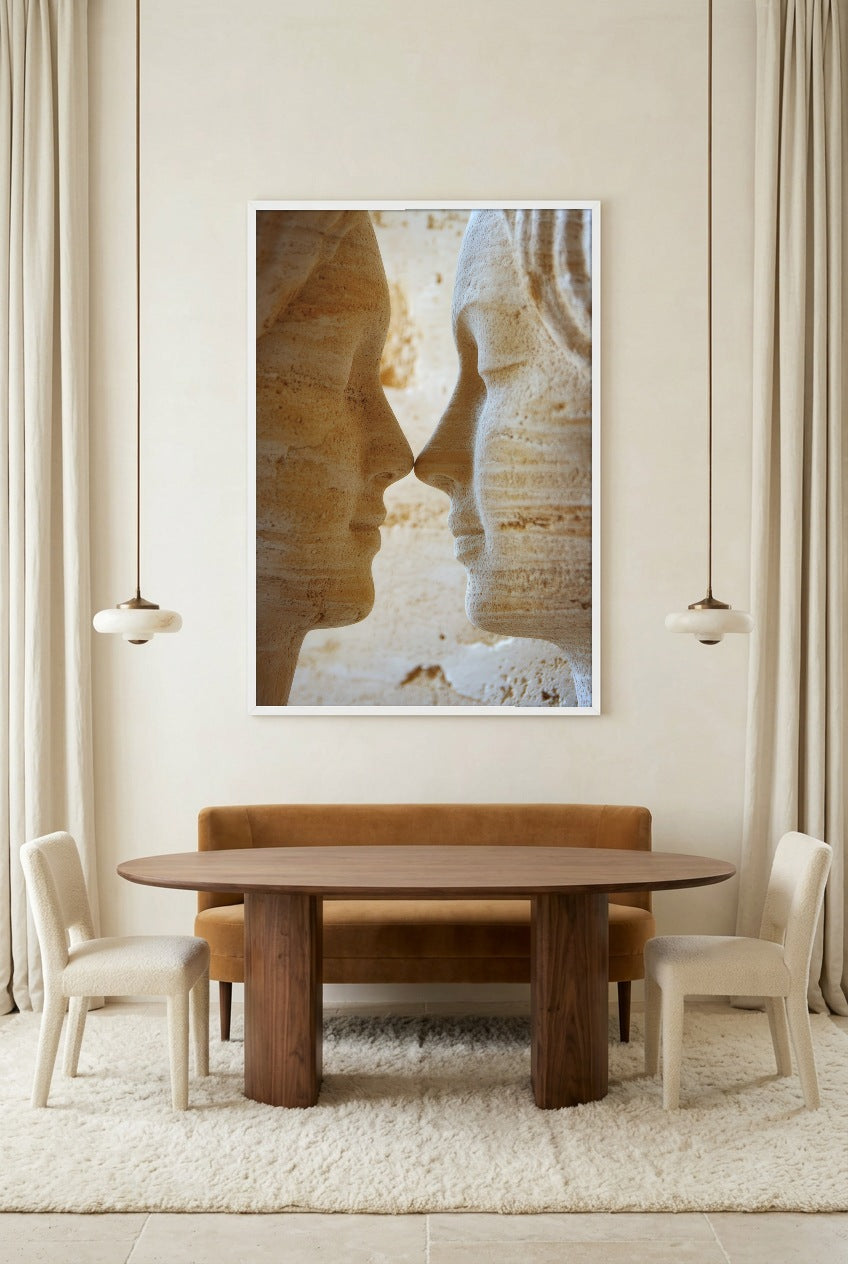Le Souffle — Poster im weißen Rahmen im Esszimmer